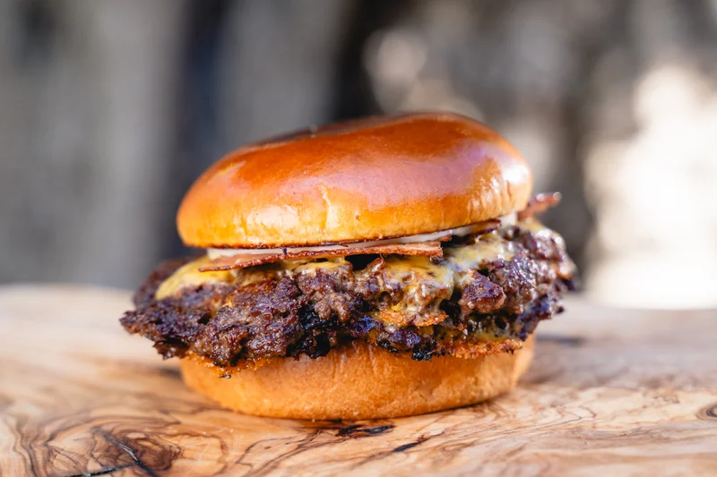 Double Smashed Onion Burger 1 Double Smashed Onion Burger
