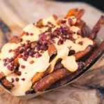 Sült édesburgonya +sajt, bacon